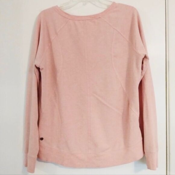 Zella Blush Pink Scoop Neck Sweatshirt w/ Pocket - Picture 3 of 7